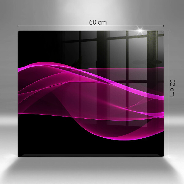 Osłona ściany przy kuchence gazowej Różowa abstrakcja