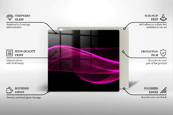 Osłona ściany przy kuchence gazowej Różowa abstrakcja