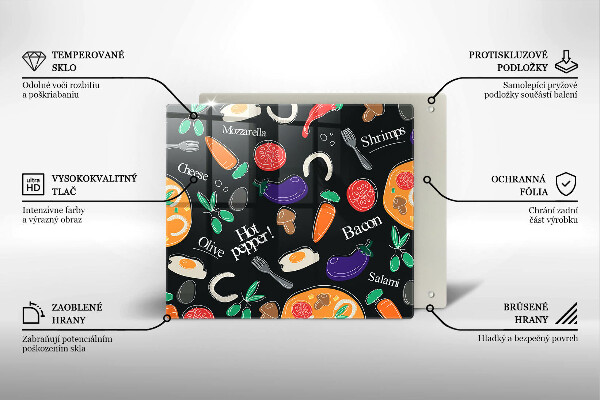 Osłona ściany przy kuchence gazowej Ilustracja jedzenie