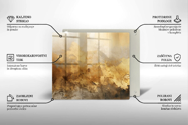 Osłona ściany przy kuchence gazowej Bogata tekstura