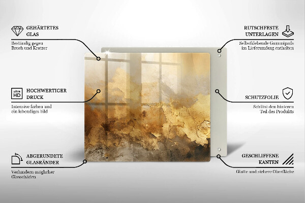 Osłona ściany przy kuchence gazowej Bogata tekstura