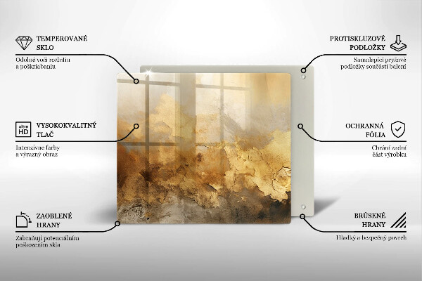 Osłona ściany przy kuchence gazowej Bogata tekstura