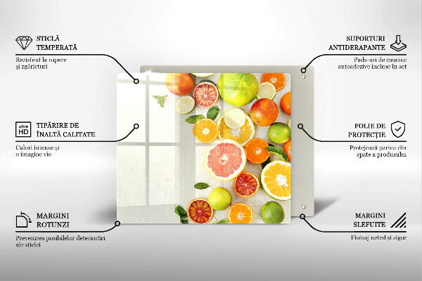 Osłona do płyty indukcyjnej Owoce cytrusy