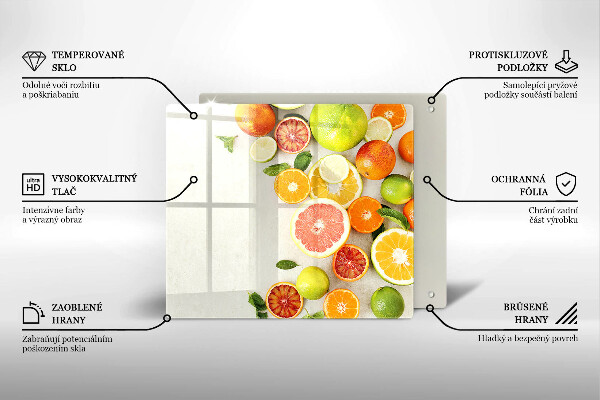 Osłona do płyty indukcyjnej Owoce cytrusy