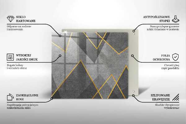 Osłona do płyty indukcyjnej Ostre kształty