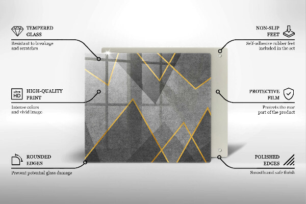 Osłona do płyty indukcyjnej Ostre kształty