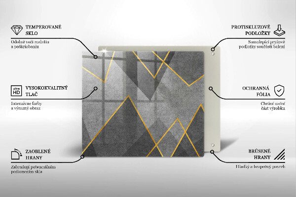 Osłona do płyty indukcyjnej Ostre kształty