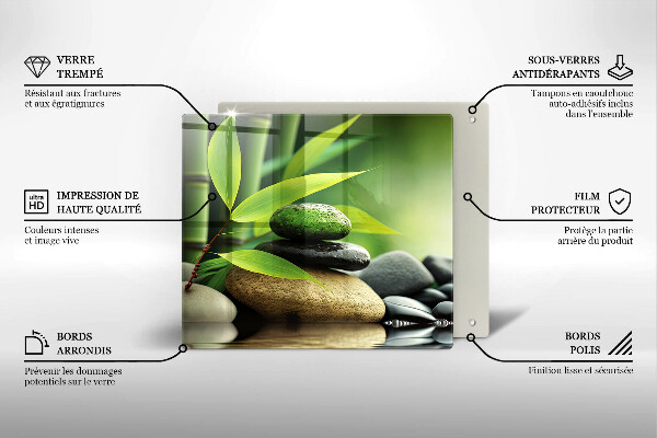 Osłona do płyty indukcyjnej Zen bambus kamienie