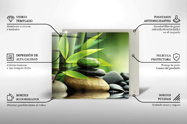 Osłona do płyty indukcyjnej Zen bambus kamienie