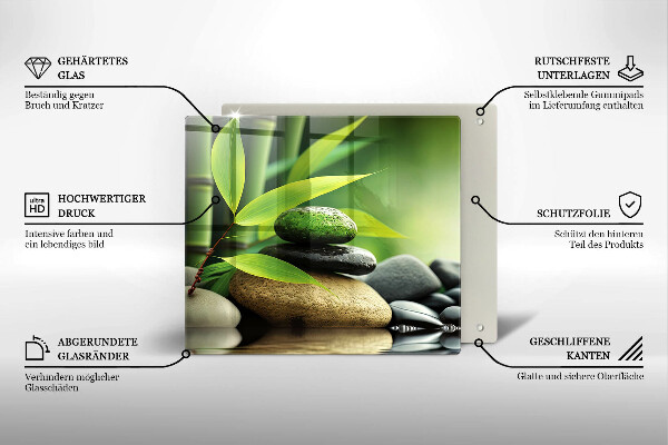 Osłona do płyty indukcyjnej Zen bambus kamienie