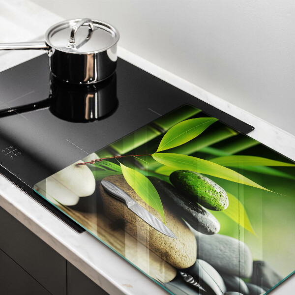 Osłona do płyty indukcyjnej Zen bambus kamienie