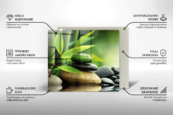 Osłona do płyty indukcyjnej Zen bambus kamienie