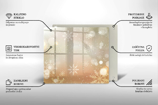 Osłona do płyty indukcyjnej Płatki śniegu
