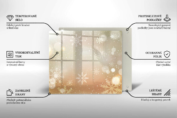 Osłona do płyty indukcyjnej Płatki śniegu