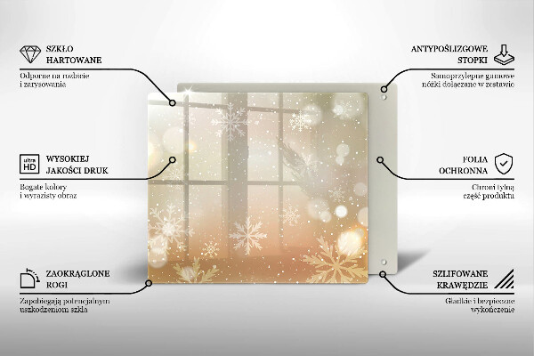 Osłona do płyty indukcyjnej Płatki śniegu