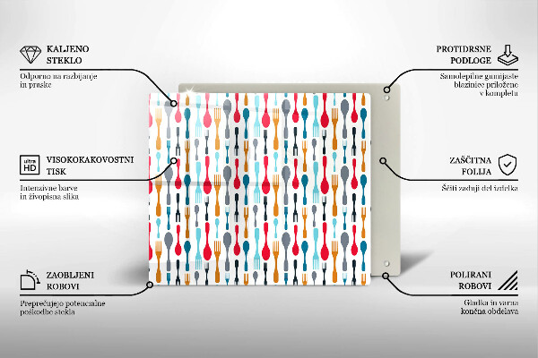Osłona do płyty indukcyjnej Ilustracja łyżki