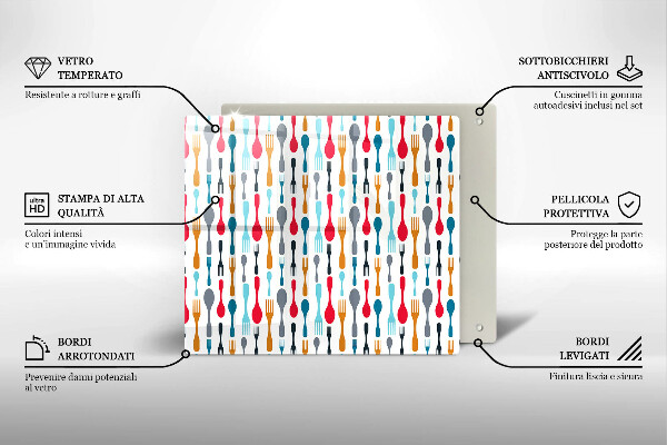 Osłona do płyty indukcyjnej Ilustracja łyżki