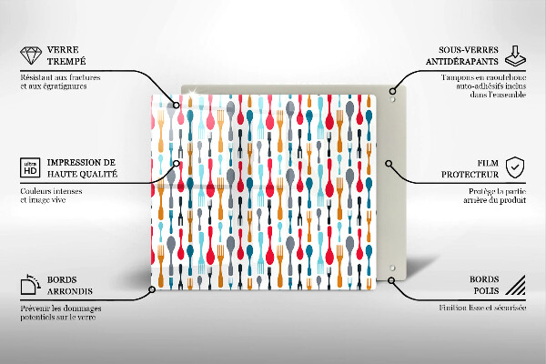 Osłona do płyty indukcyjnej Ilustracja łyżki