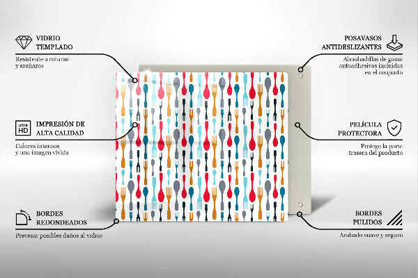 Osłona do płyty indukcyjnej Ilustracja łyżki
