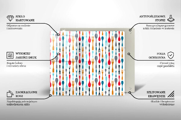 Osłona do płyty indukcyjnej Ilustracja łyżki