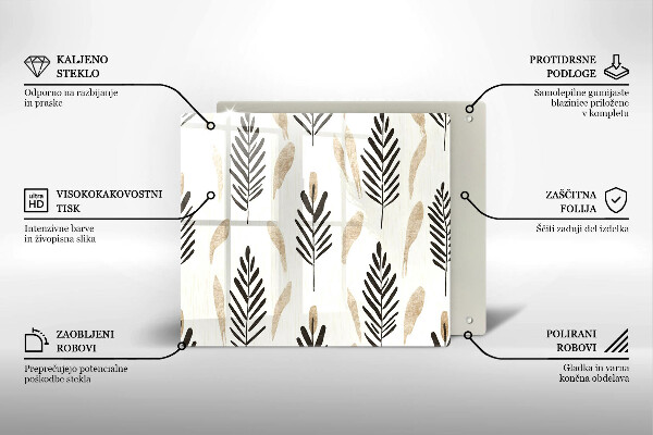 Osłona do płyty indukcyjnej Boho rośliny