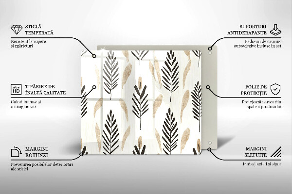 Osłona do płyty indukcyjnej Boho rośliny