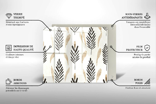 Osłona do płyty indukcyjnej Boho rośliny