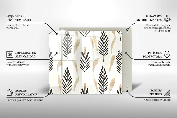 Osłona do płyty indukcyjnej Boho rośliny