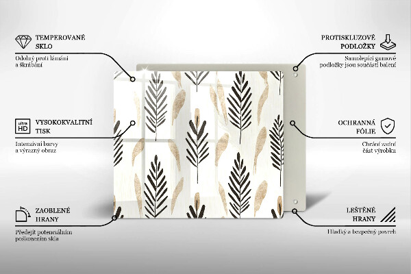 Osłona do płyty indukcyjnej Boho rośliny