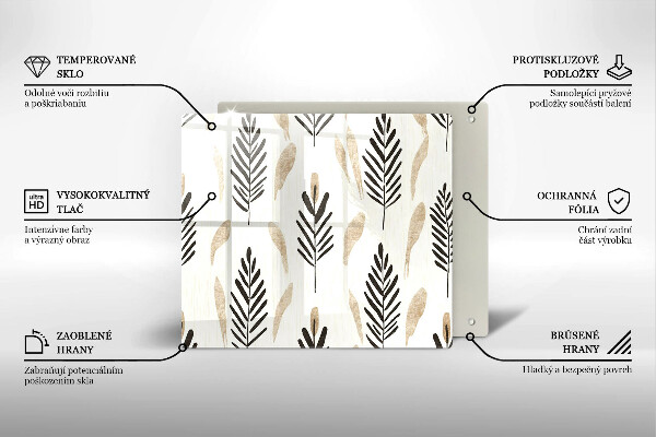 Osłona do płyty indukcyjnej Boho rośliny