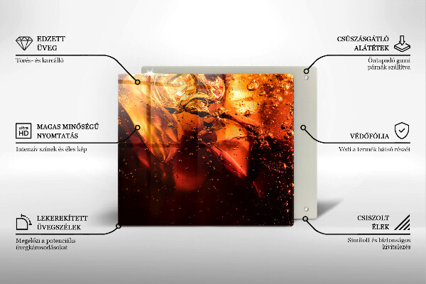 Osłona do płyty indukcyjnej Napój cola z lodem