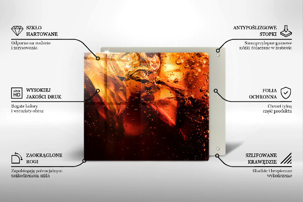 Osłona do płyty indukcyjnej Napój cola z lodem