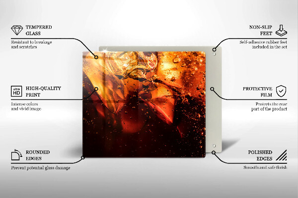 Osłona do płyty indukcyjnej Napój cola z lodem