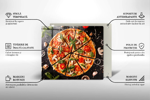 Osłona do płyty indukcyjnej Pizza z pieczarkami