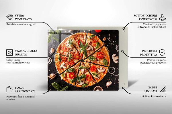 Osłona do płyty indukcyjnej Pizza z pieczarkami