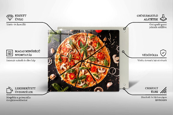 Osłona do płyty indukcyjnej Pizza z pieczarkami