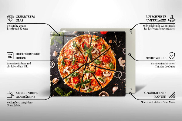 Osłona do płyty indukcyjnej Pizza z pieczarkami