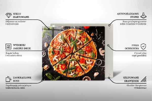 Osłona do płyty indukcyjnej Pizza z pieczarkami
