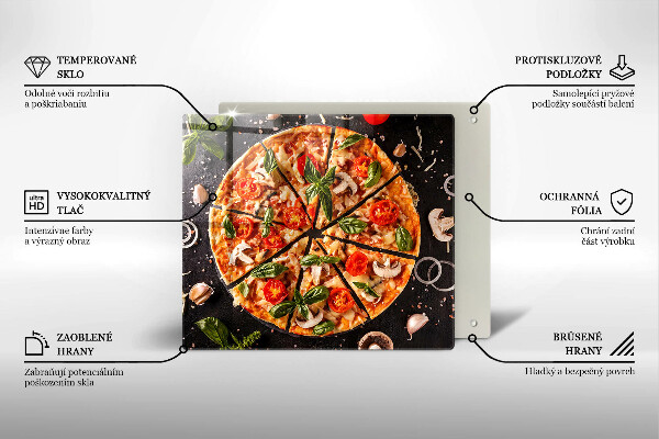 Osłona do płyty indukcyjnej Pizza z pieczarkami