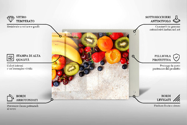 Osłona do płyty indukcyjnej Wakacyjne owoce