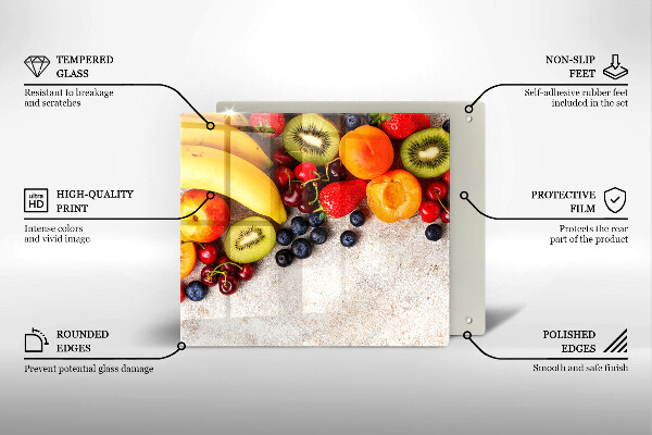 Osłona do płyty indukcyjnej Wakacyjne owoce