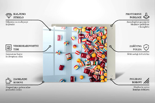 Osłona do płyty indukcyjnej Kolorowe cukierki