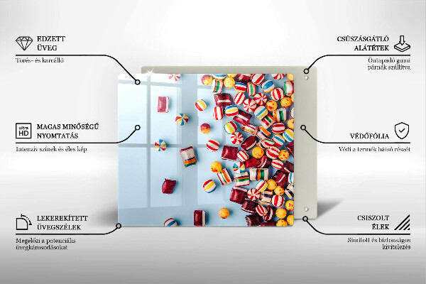 Osłona do płyty indukcyjnej Kolorowe cukierki