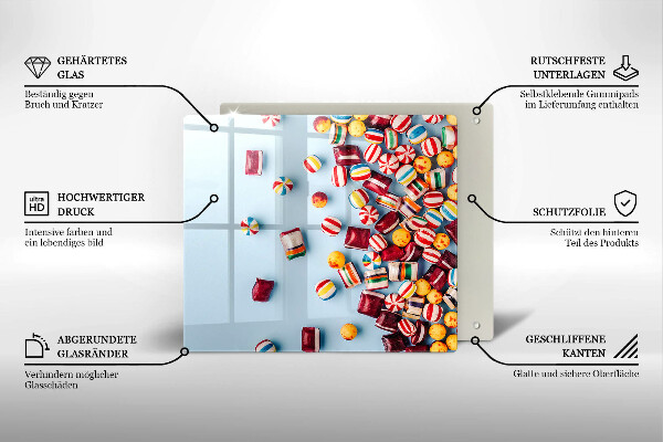 Osłona do płyty indukcyjnej Kolorowe cukierki