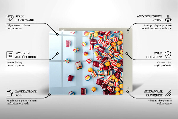 Osłona do płyty indukcyjnej Kolorowe cukierki
