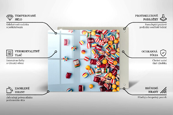Osłona do płyty indukcyjnej Kolorowe cukierki
