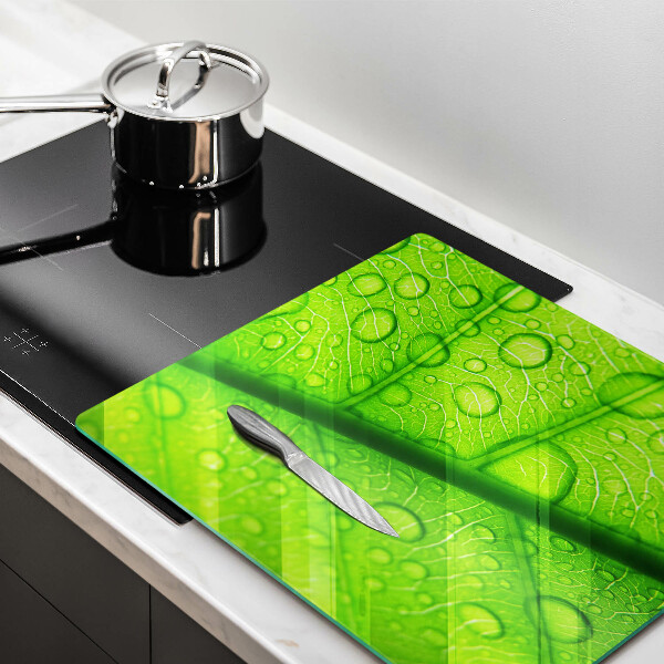 Osłona do płyty indukcyjnej Zbliżenie liścia