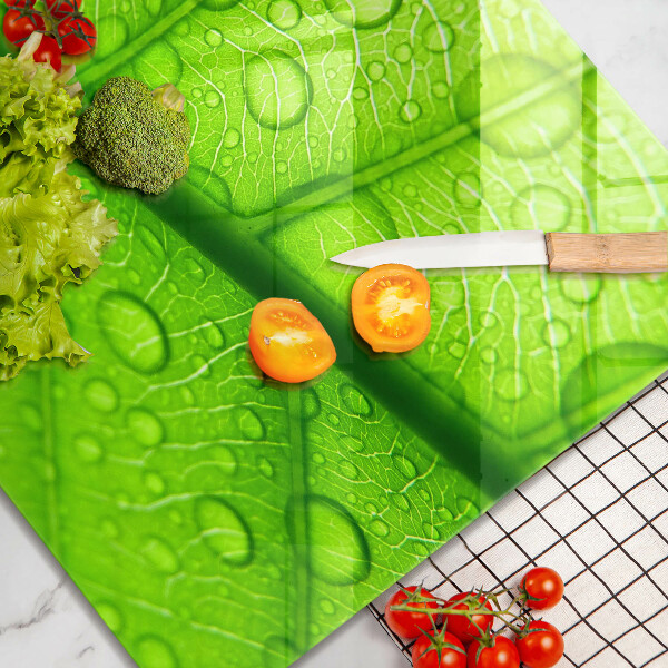 Osłona do płyty indukcyjnej Zbliżenie liścia