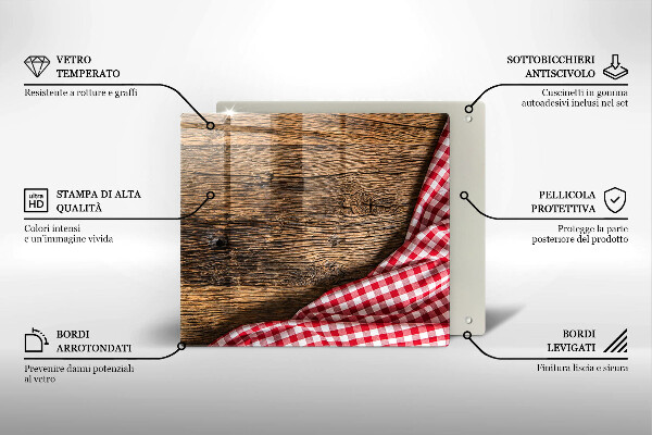 Osłona do płyty indukcyjnej Drewniany stół