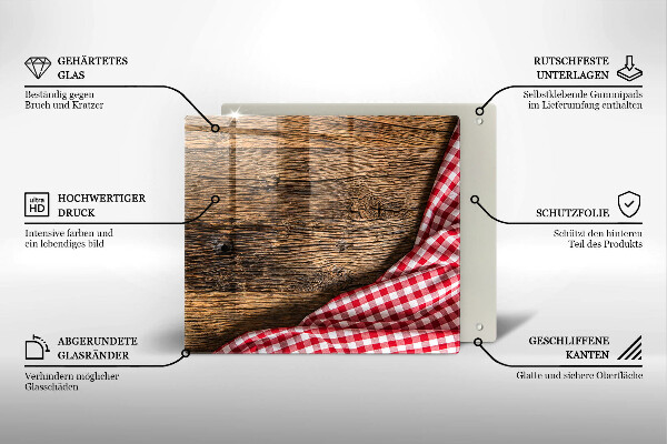 Osłona do płyty indukcyjnej Drewniany stół